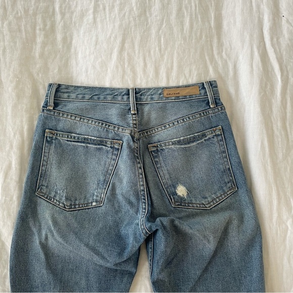 $215 GRLFRND Medium Wash Karolina Distressed Jeans - Picture 8 of 10